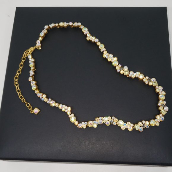 Givenchy GORGEOUS Multi-Color Adjustable Chain Gold Toned Necklace - Picture 6 of 13